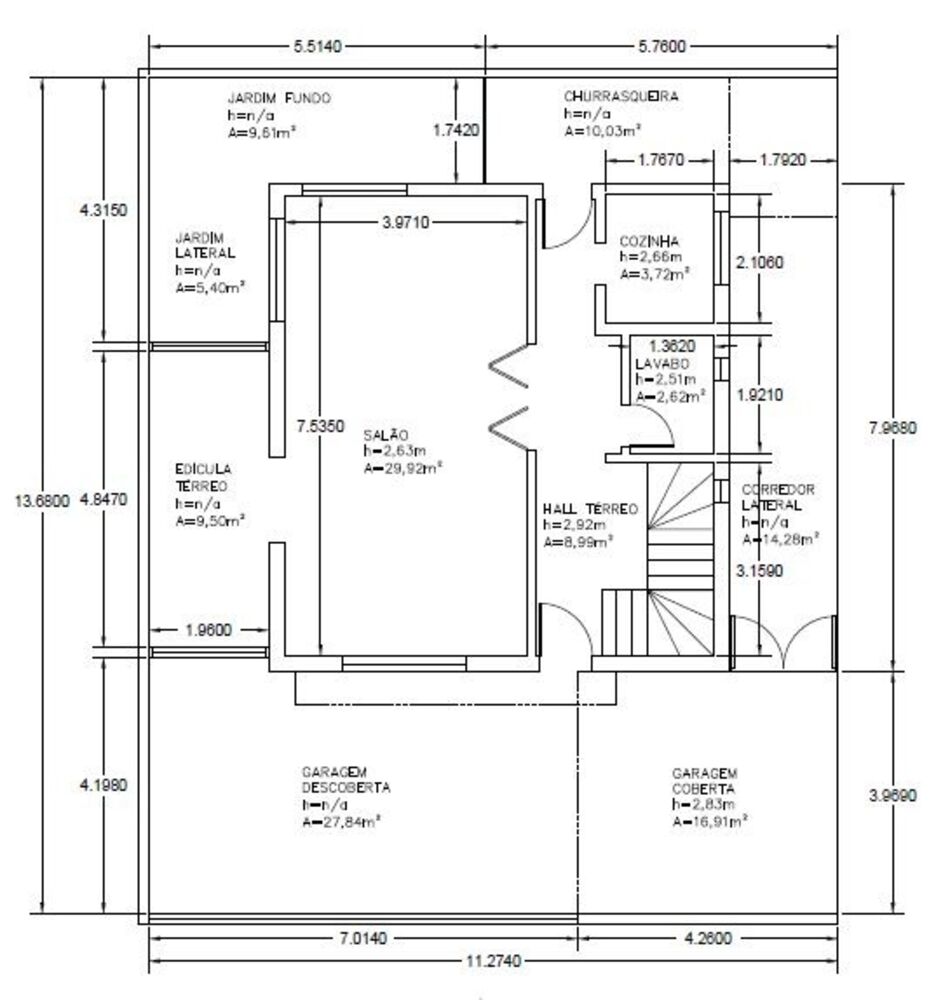 Casa, 3 quartos - Foto 1