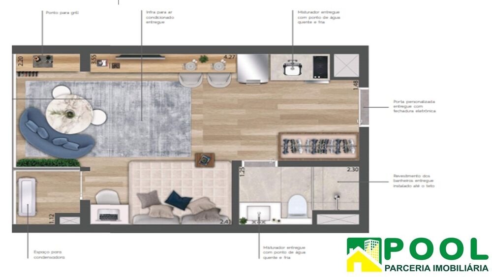 Apartamento, 1 quarto, 29 m² - Foto 4