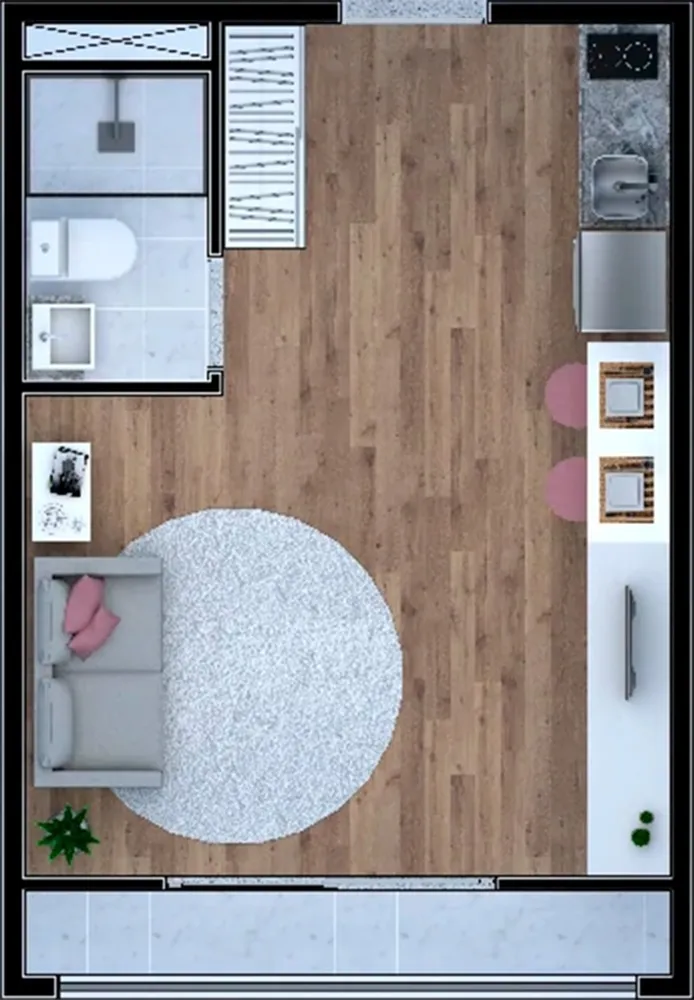 Apartamento, 1 quarto, 20 m² - Foto 4