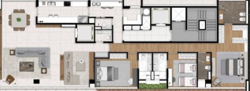 Apartamento à venda com 3 quartos, 227m² - Foto 1
