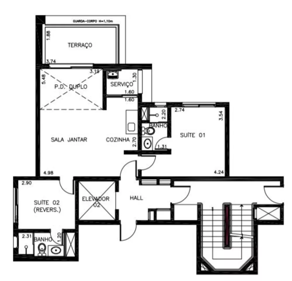 Apartamento para alugar com 2 quartos, 70m² - Foto 10