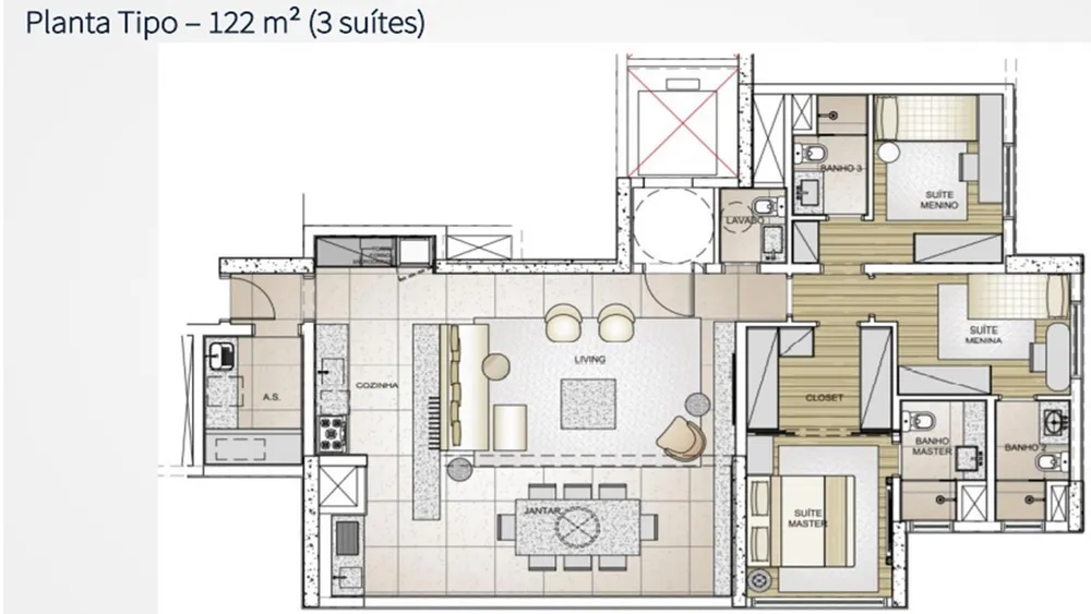 Apartamento, 4 quartos, 144 m² - Foto 10