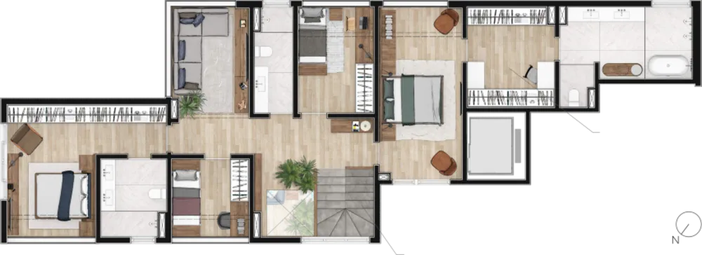 Apartamento, 2 quartos, 144 m² - Foto 6