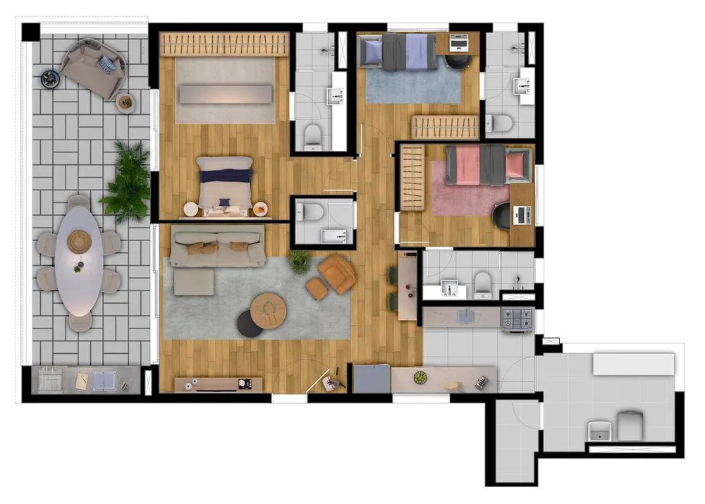 Apartamento, 3 quartos, 130 m² - Foto 28