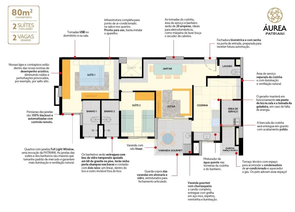 Apartamento, 2 quartos, 86 m² - Foto 1
