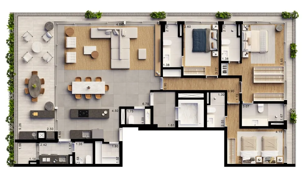Apartamento, 4 quartos, 205 m² - Foto 11