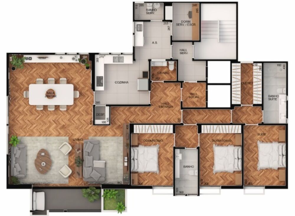 Apartamento, 3 quartos, 180 m² - Foto 3