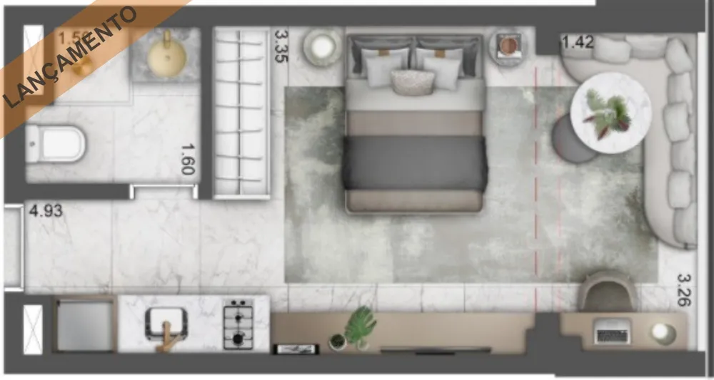 Apartamento, 1 quarto, 52 m² - Foto 5