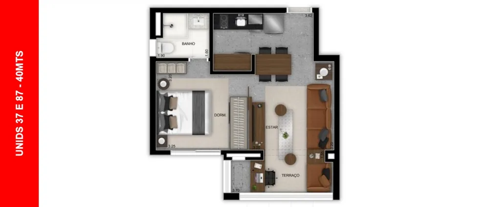 Apartamento, 1 quarto, 40 m² - Foto 10