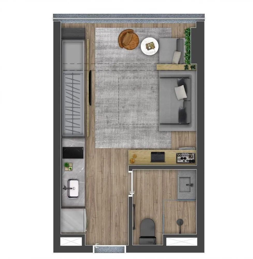 Apartamento, 1 quarto, 24 m² - Foto 9