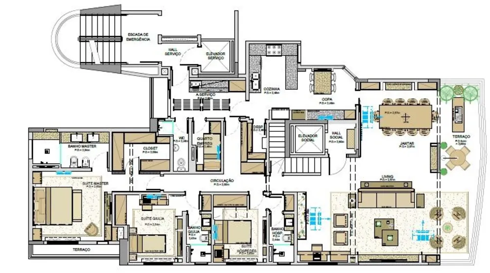 Cobertura, 4 quartos, 420 m² - Foto 8