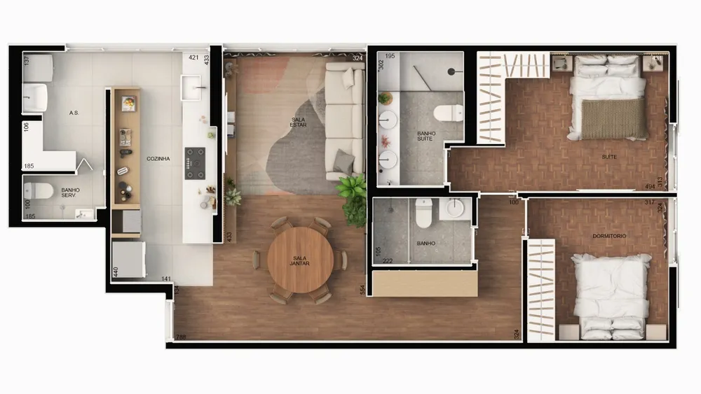 Apartamento, 2 quartos, 97 m² - Foto 4