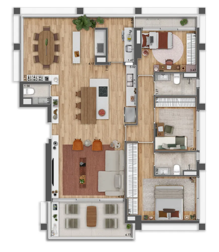 Apartamento, 2 quartos, 92 m² - Foto 4