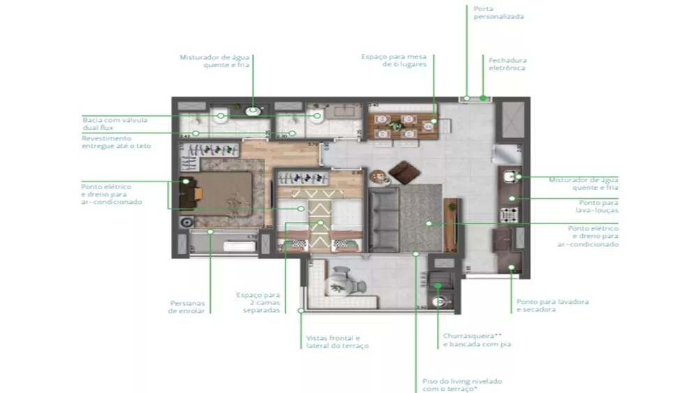 Apartamento, 2 quartos, 62 m² - Foto 17