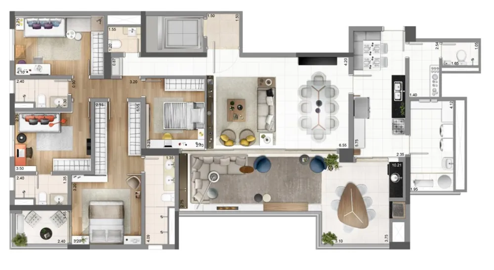 Apartamento, 4 quartos, 250 m² - Foto 4