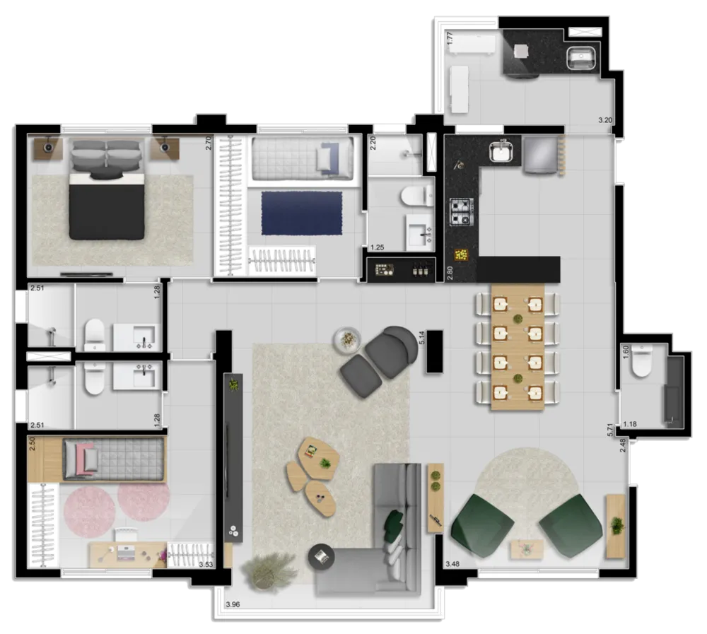 Apartamento, 3 quartos, 113 m² - Foto 15