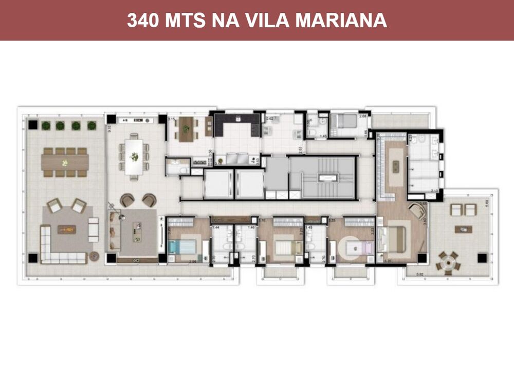 Apartamento, 4 quartos, 340 m² - Foto 2