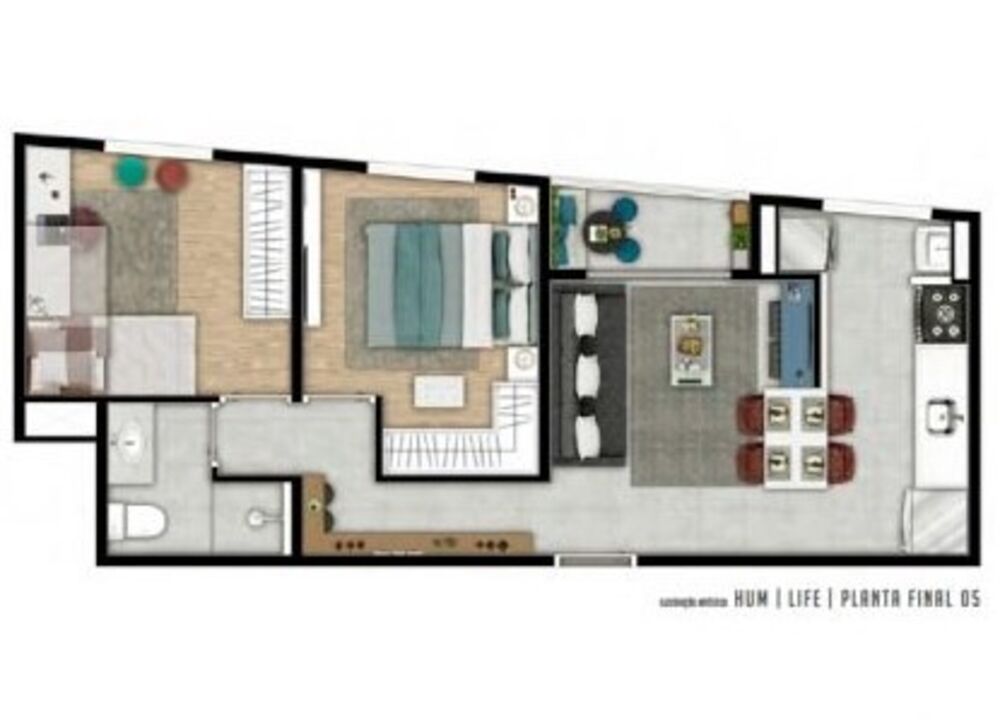 Apartamento, 2 quartos, 44 m² - Foto 2