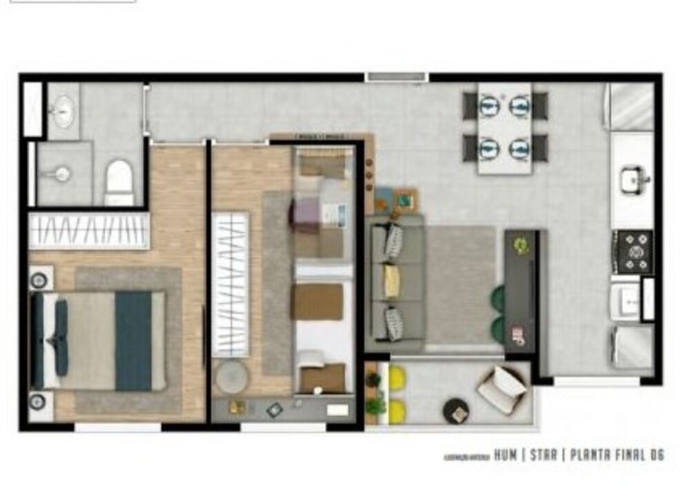 Apartamento, 2 quartos, 44 m² - Foto 4