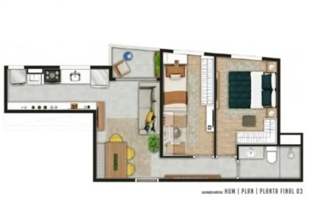 Apartamento, 2 quartos, 44 m² - Foto 7