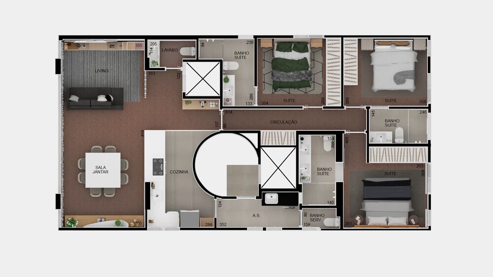 Apartamento, 3 quartos, 126 m² - Foto 11