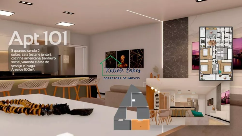 Apartamento, 2 quartos, 92 m² - Foto 1