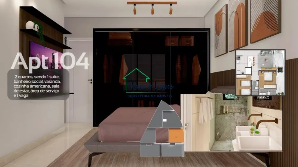 Apartamento, 2 quartos, 92 m² - Foto 2