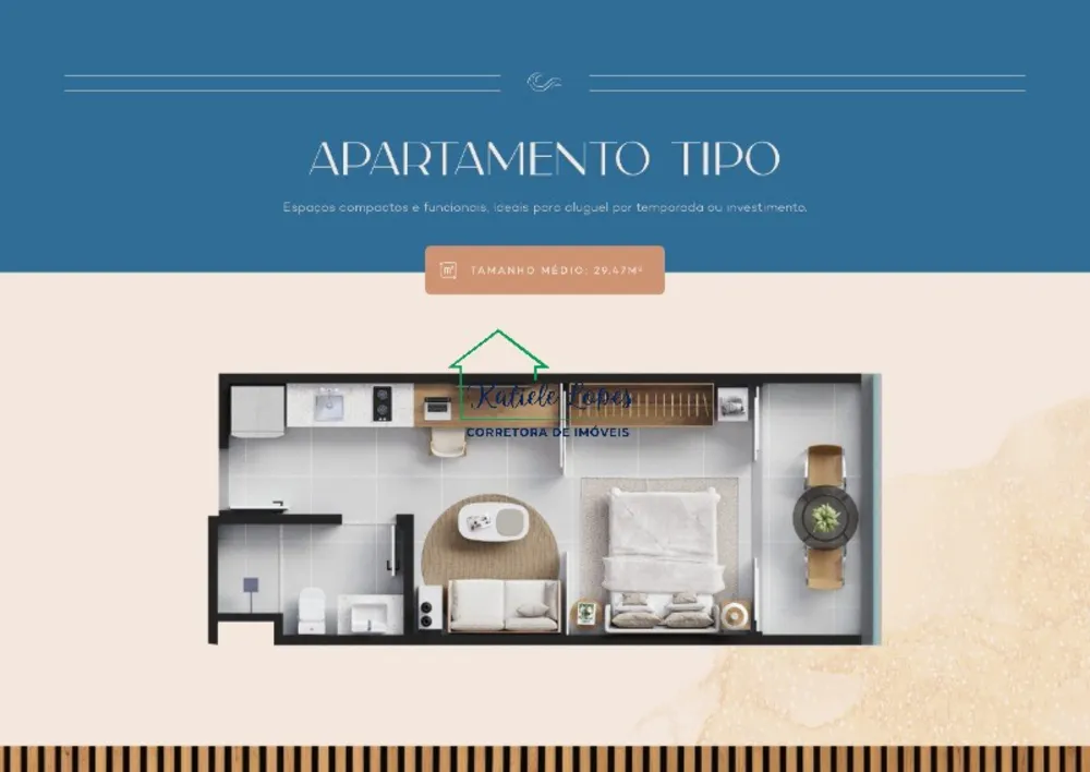 Flat/Apart Hotel, 1 quarto, 34 m² - Foto 12