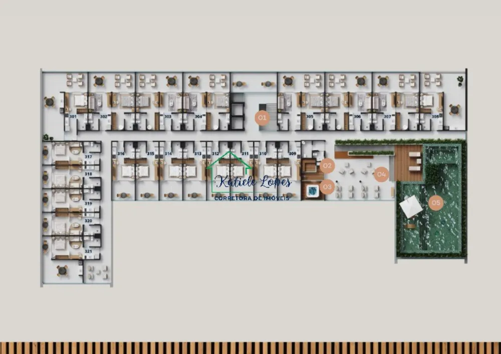 Flat/Apart Hotel, 1 quarto, 34 m² - Foto 17