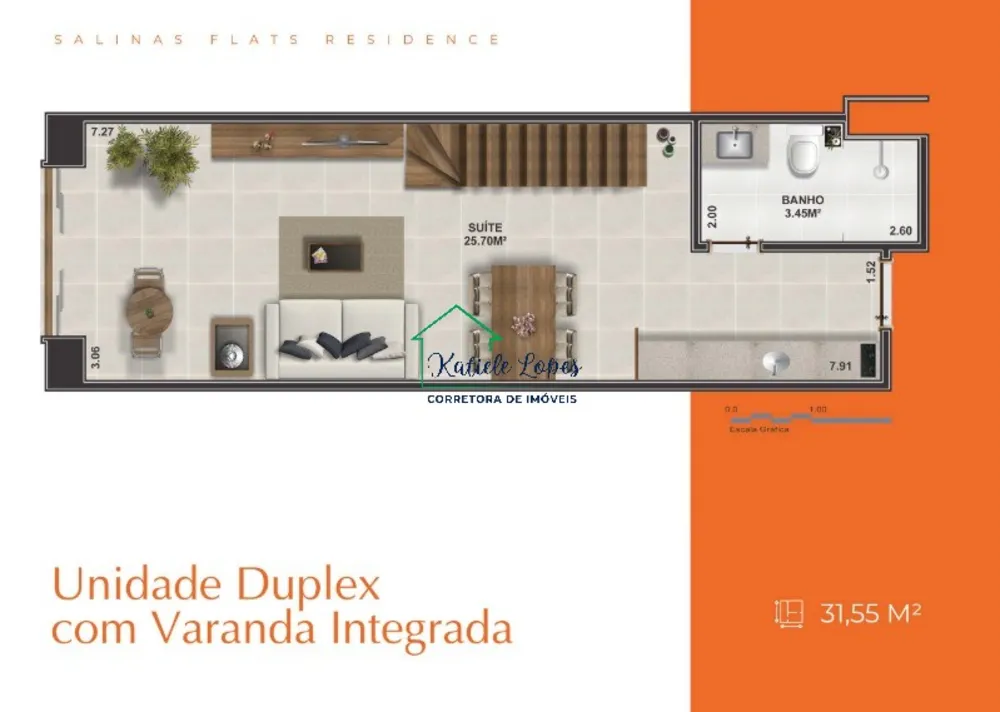 Flat/Apart Hotel, 1 quarto, 45 m² - Foto 42