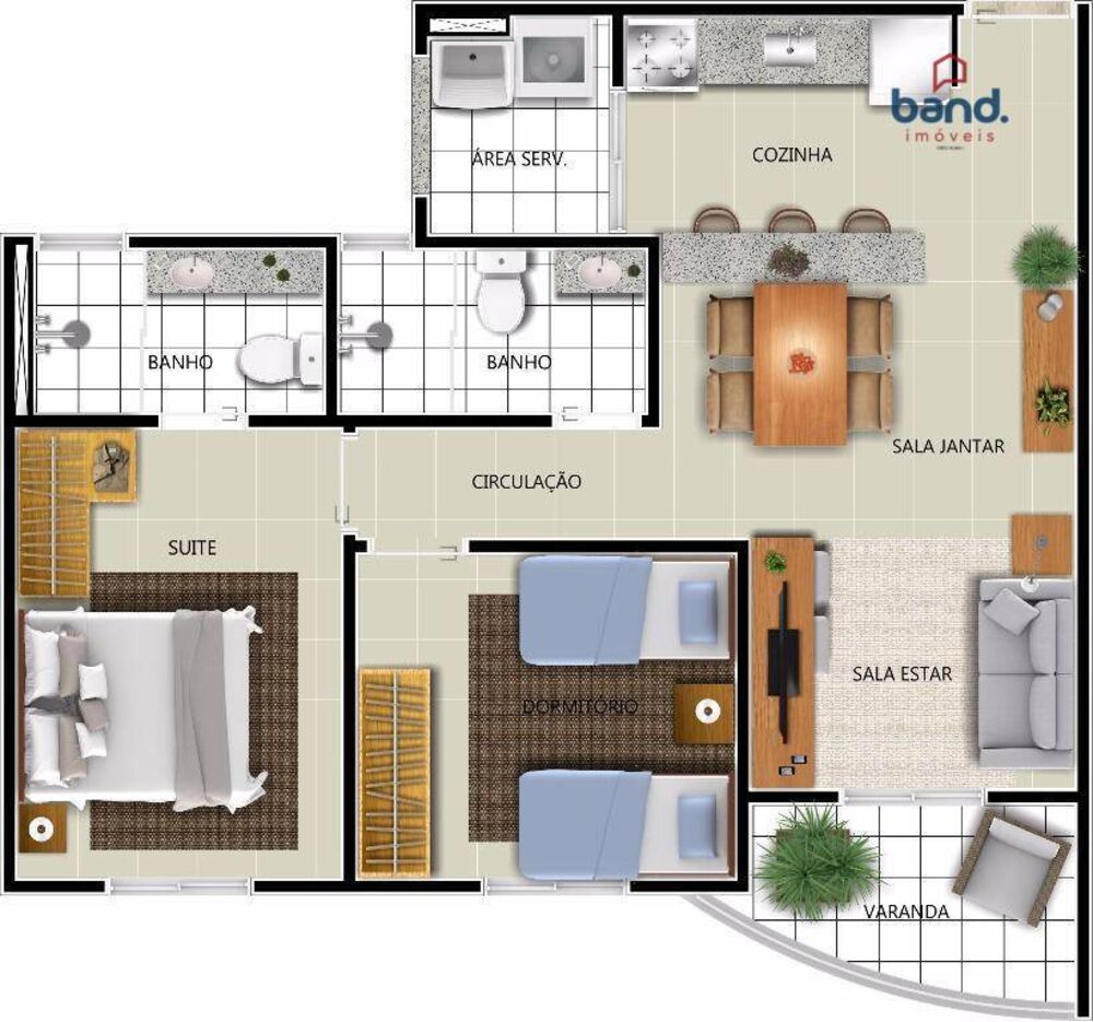 Apartamento, 2 quartos, 63 m² - Foto 6