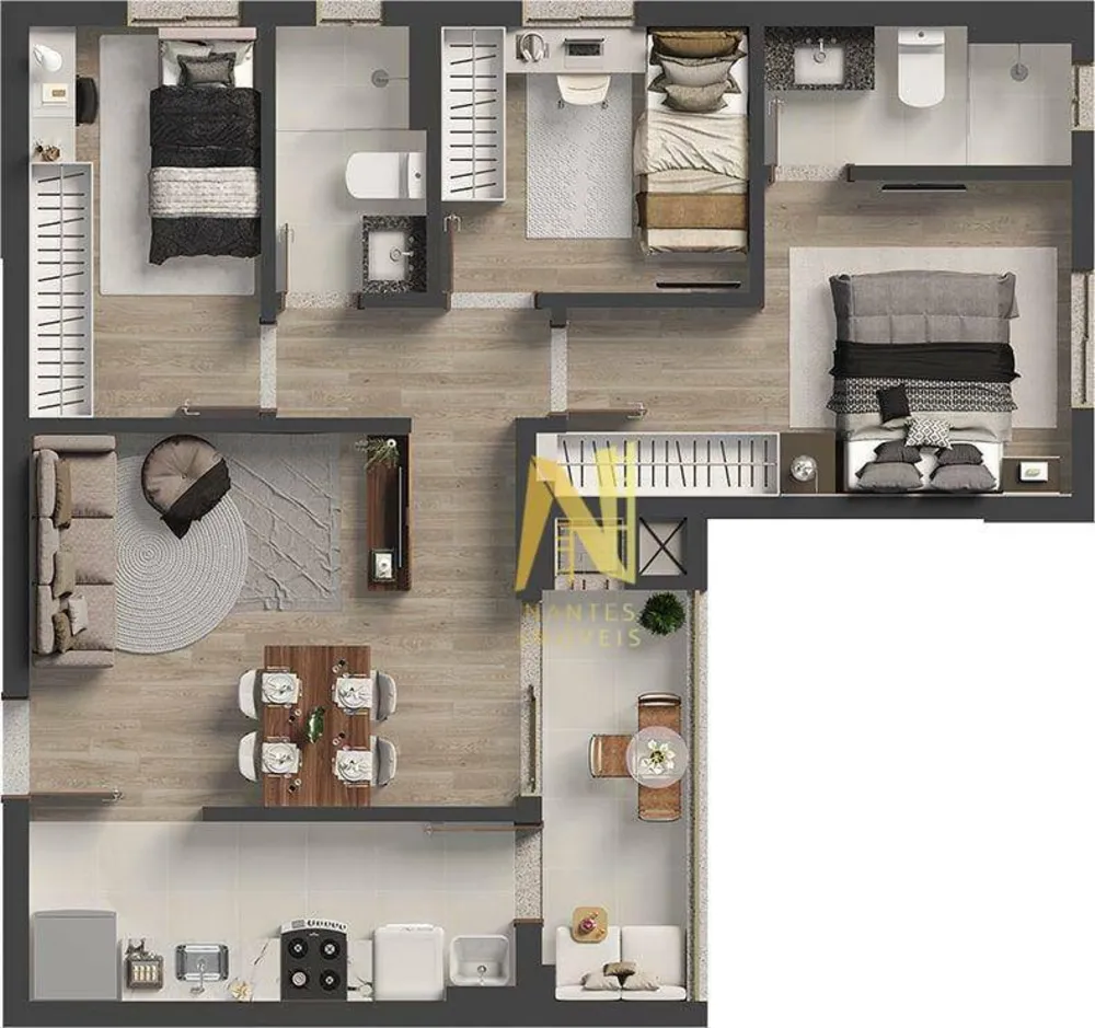 Apartamento, 3 quartos, 68 m² - Foto 10