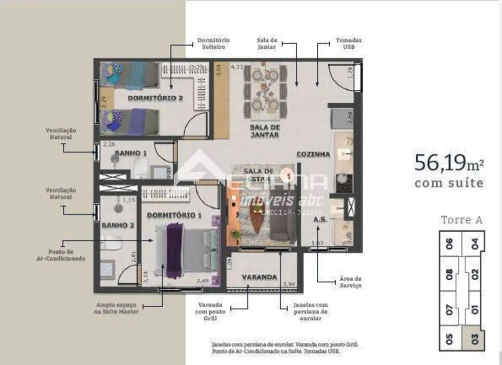 Apartamento, 2 quartos, 47 m² - Foto 4