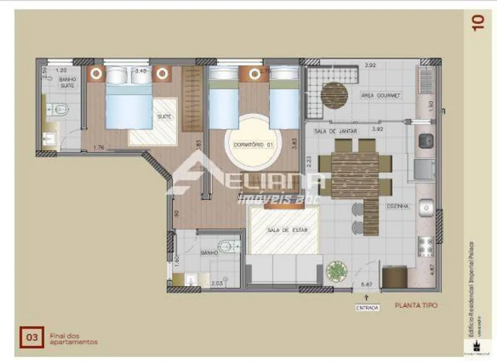 Apartamento, 3 quartos, 93 m² - Foto 10