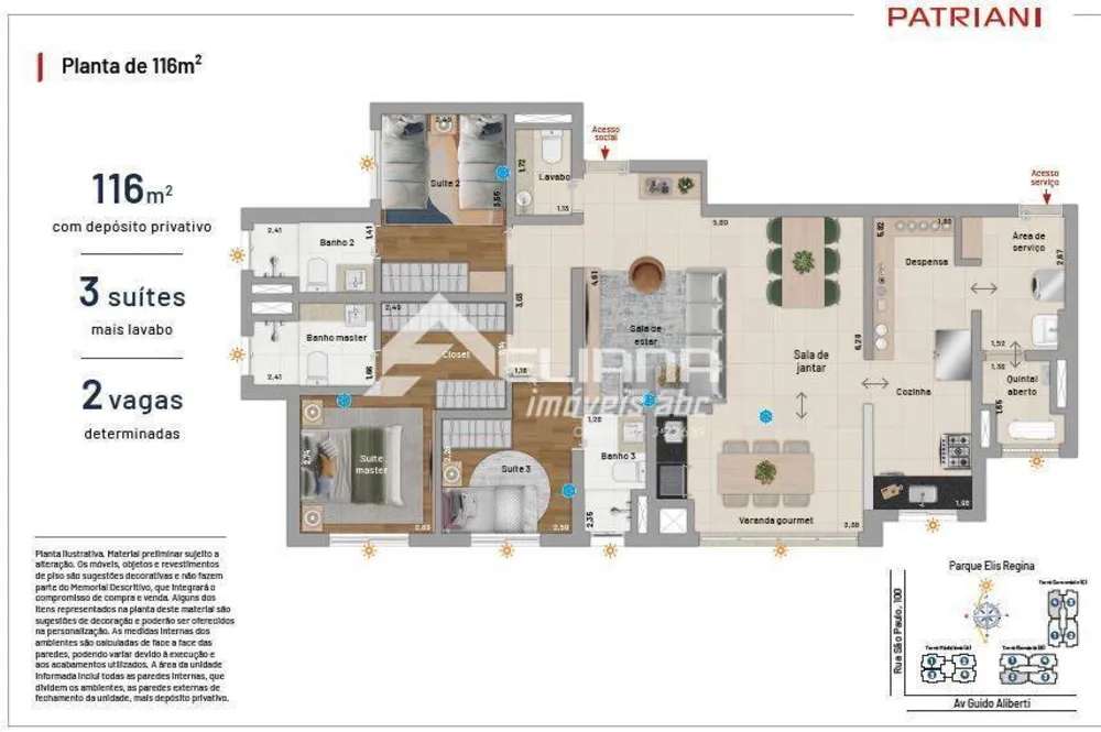 Apartamento, 3 quartos, 116 m² - Foto 11