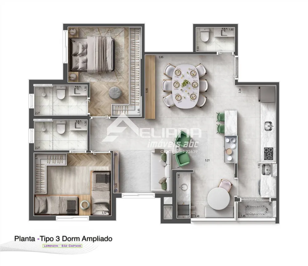 Apartamento, 3 quartos, 79 m² - Foto 6