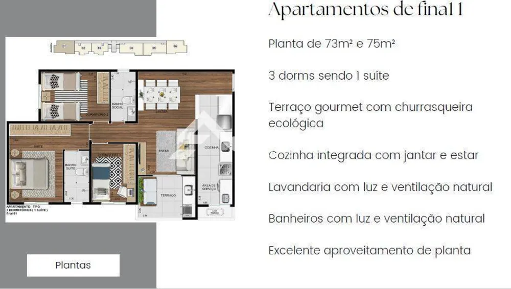 Apartamento, 3 quartos, 75 m² - Foto 14