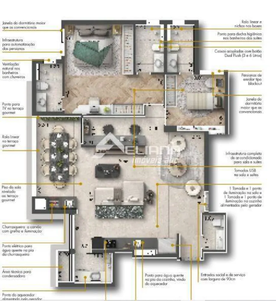Apartamento, 3 quartos, 110 m² - Foto 6