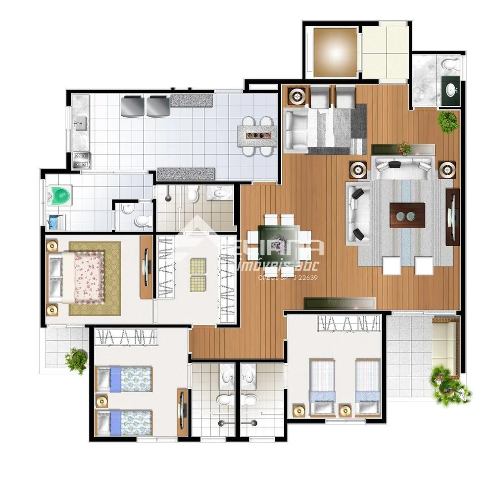 Apartamento, 3 quartos, 155 m² - Foto 12