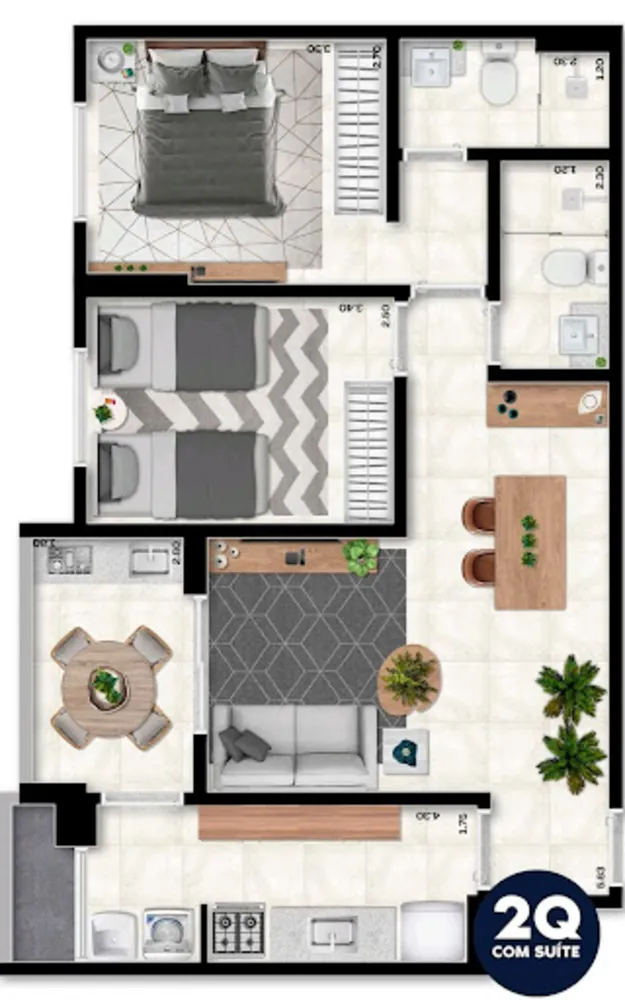 Apartamento, 2 quartos, 61 m² - Foto 15
