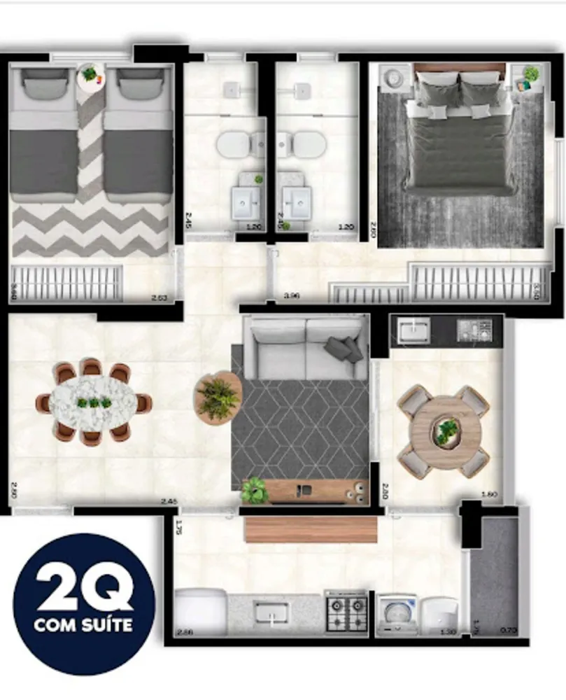 Apartamento, 2 quartos, 61 m² - Foto 16