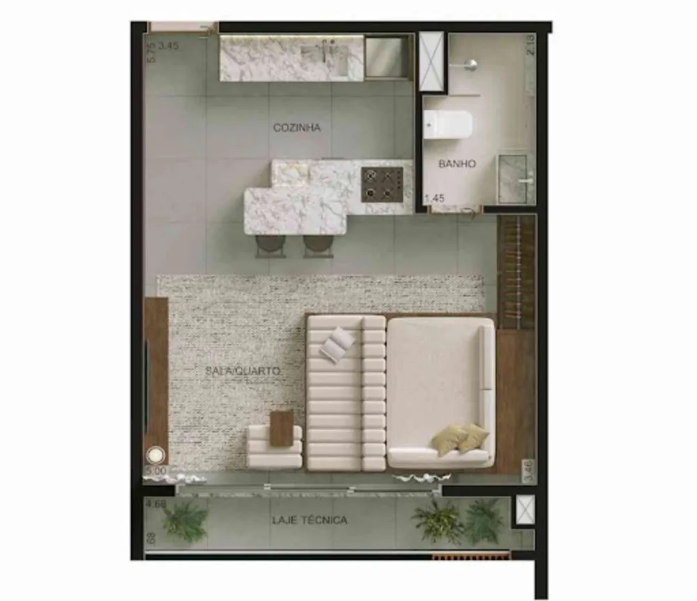 Apartamento, 1 quarto, 38 m² - Foto 8