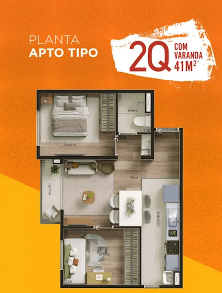 Apartamento, 2 quartos, 41 m² - Foto 6