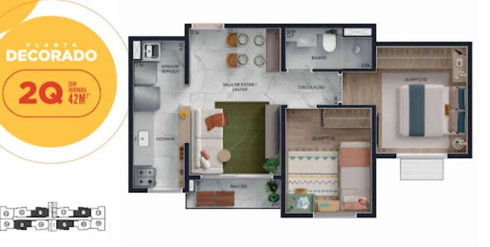 Apartamento, 2 quartos, 60 m² - Foto 15
