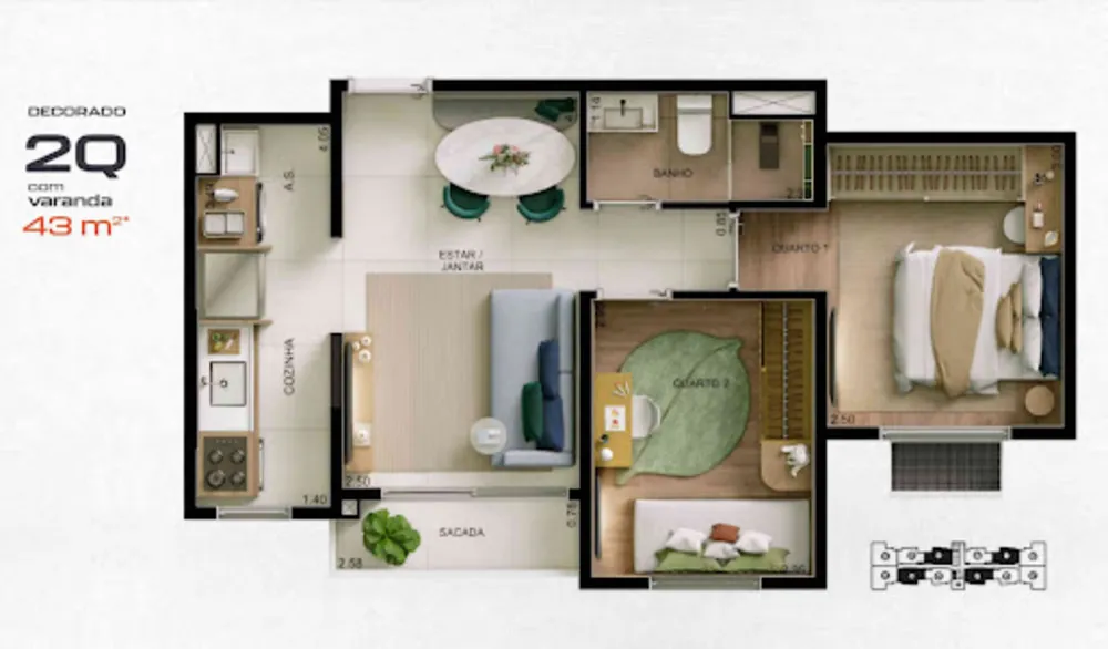 Apartamento, 3 quartos, 69 m² - Foto 9