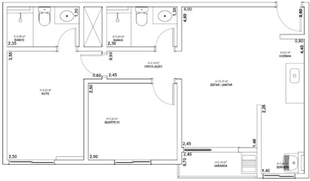 Apartamento, 2 quartos, 54 m² - Foto 7