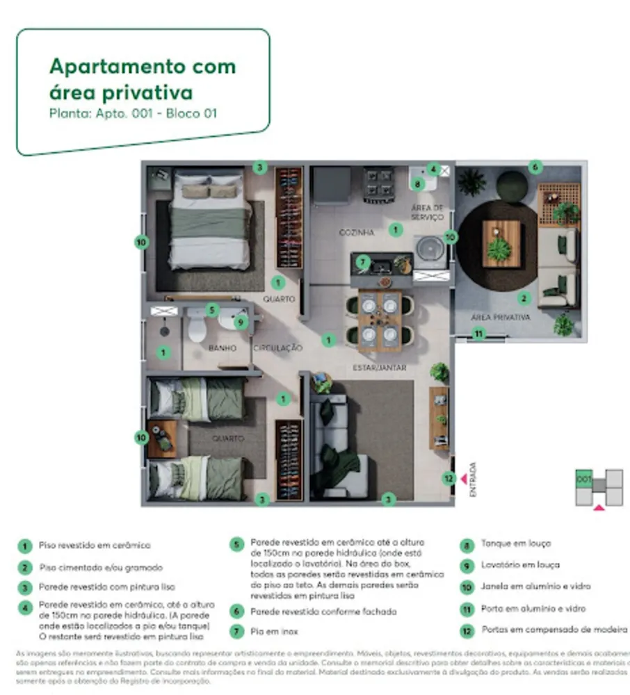 Apartamento, 2 quartos, 48 m² - Foto 10