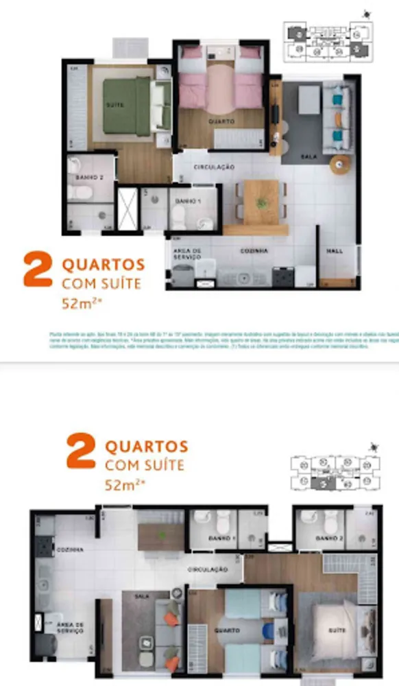 Apartamento, 2 quartos, 52 m² - Foto 17