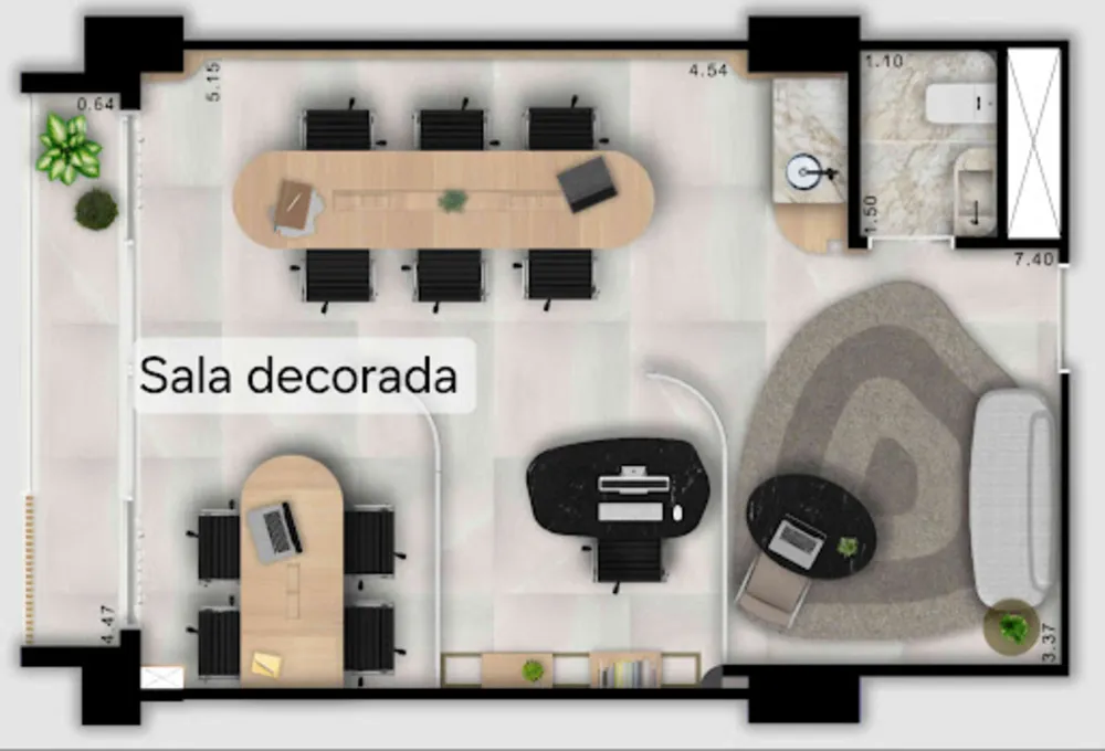 Loja-Salão, 47 m² - Foto 7