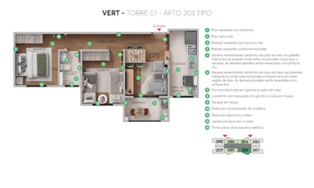 Apartamento, 2 quartos, 46 m² - Foto 13